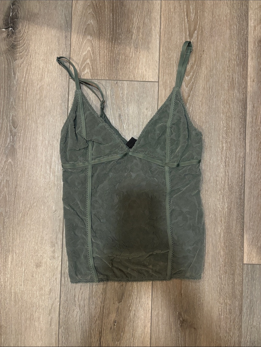 Urban Outfitters BDG Olive Green Lace Cami Top - Women's